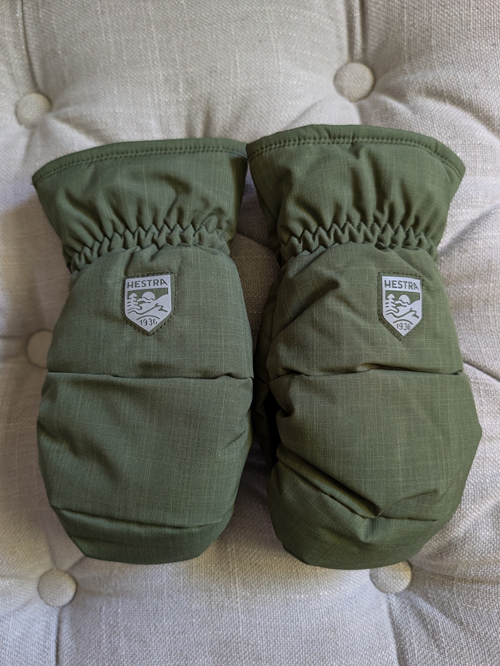 Hestra Kids Foss Jr. Olive Green Mittens